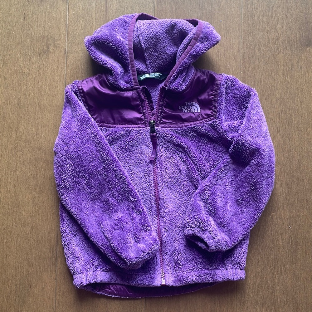 4T girls North Face purple fleece